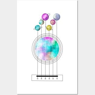 Cosmic guitar Posters and Art